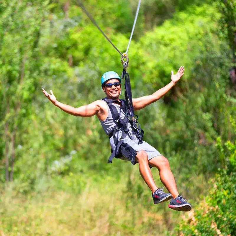 Zip lining