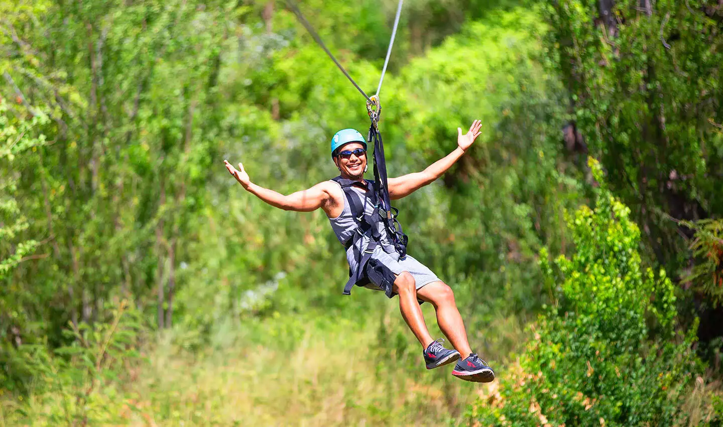 Zip lining