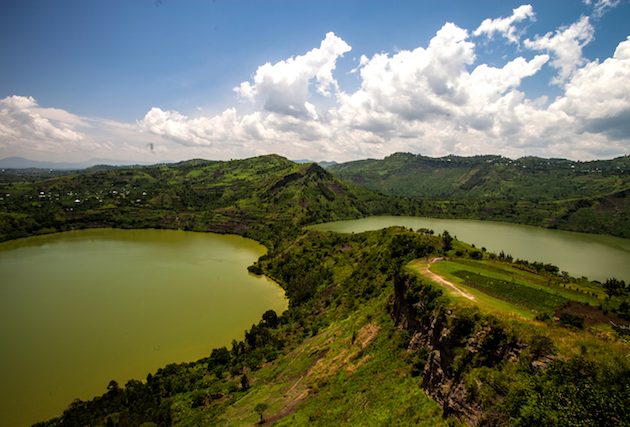 Queen Elizabeth National Park Twin Crater Lakes