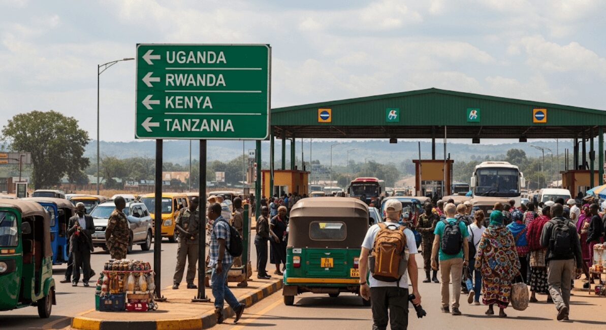 What visas, border crossings and multi-country passes work in East Africa including Uganda?